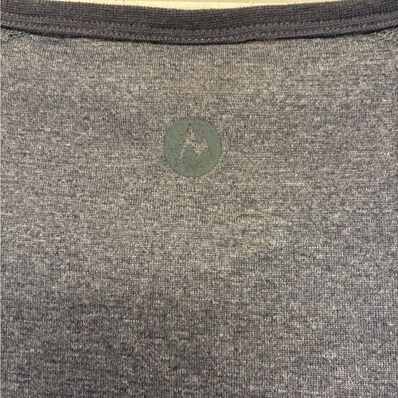 MARMOT Short Sleeve Knit Top Gray Women’s Size Small - Picture 4 of 5